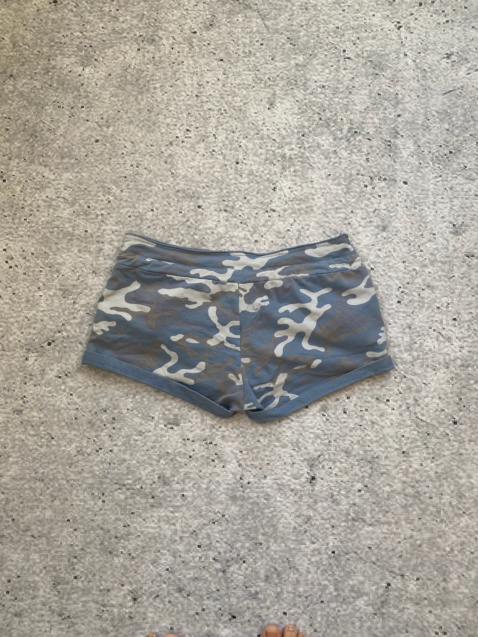 Camo Tiny "Made in Italy" Low Waisted Shorts
