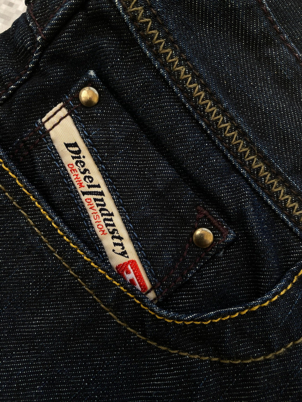 Ultra low waisted 2000s dark navy "lowky" Diesel Jeans
