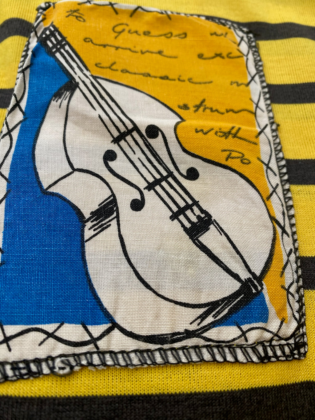 vintage stripped yellow eurosummer tank top