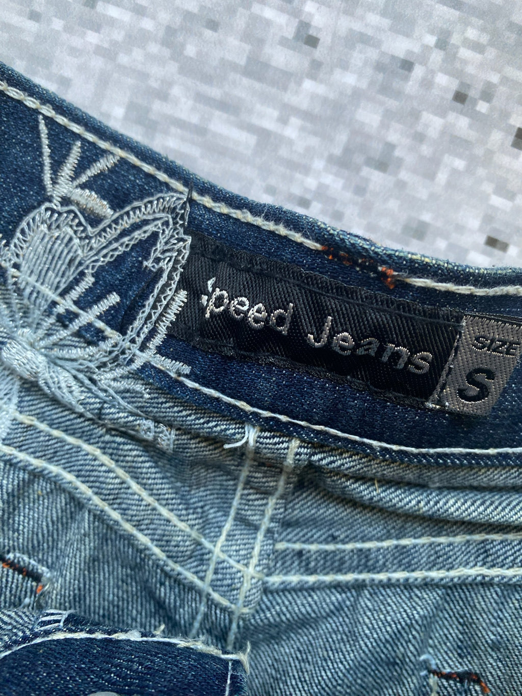 2000s Embroidered Pocket Detail lowrise Microshorts