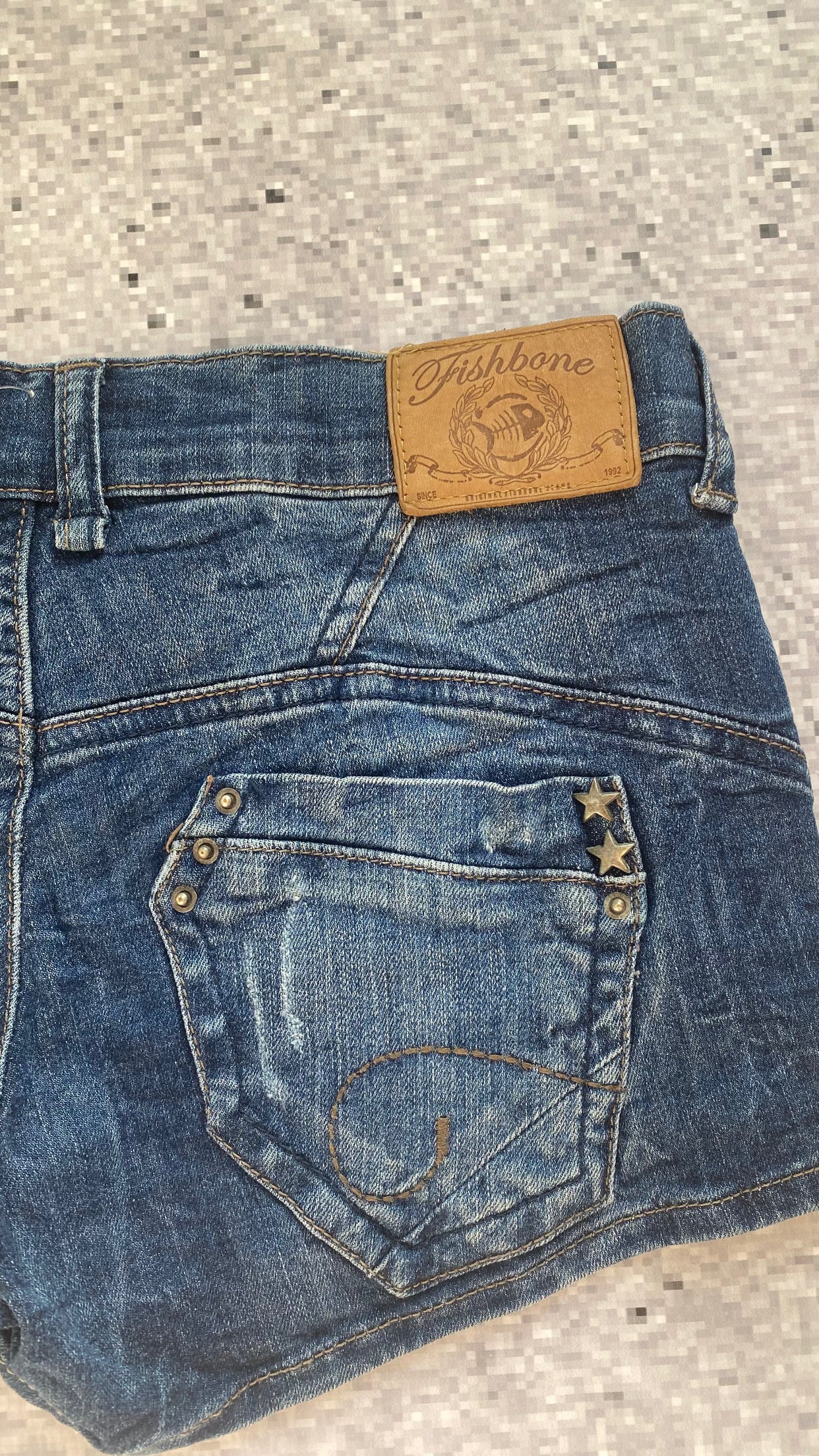 Fishbone grunge microshorts