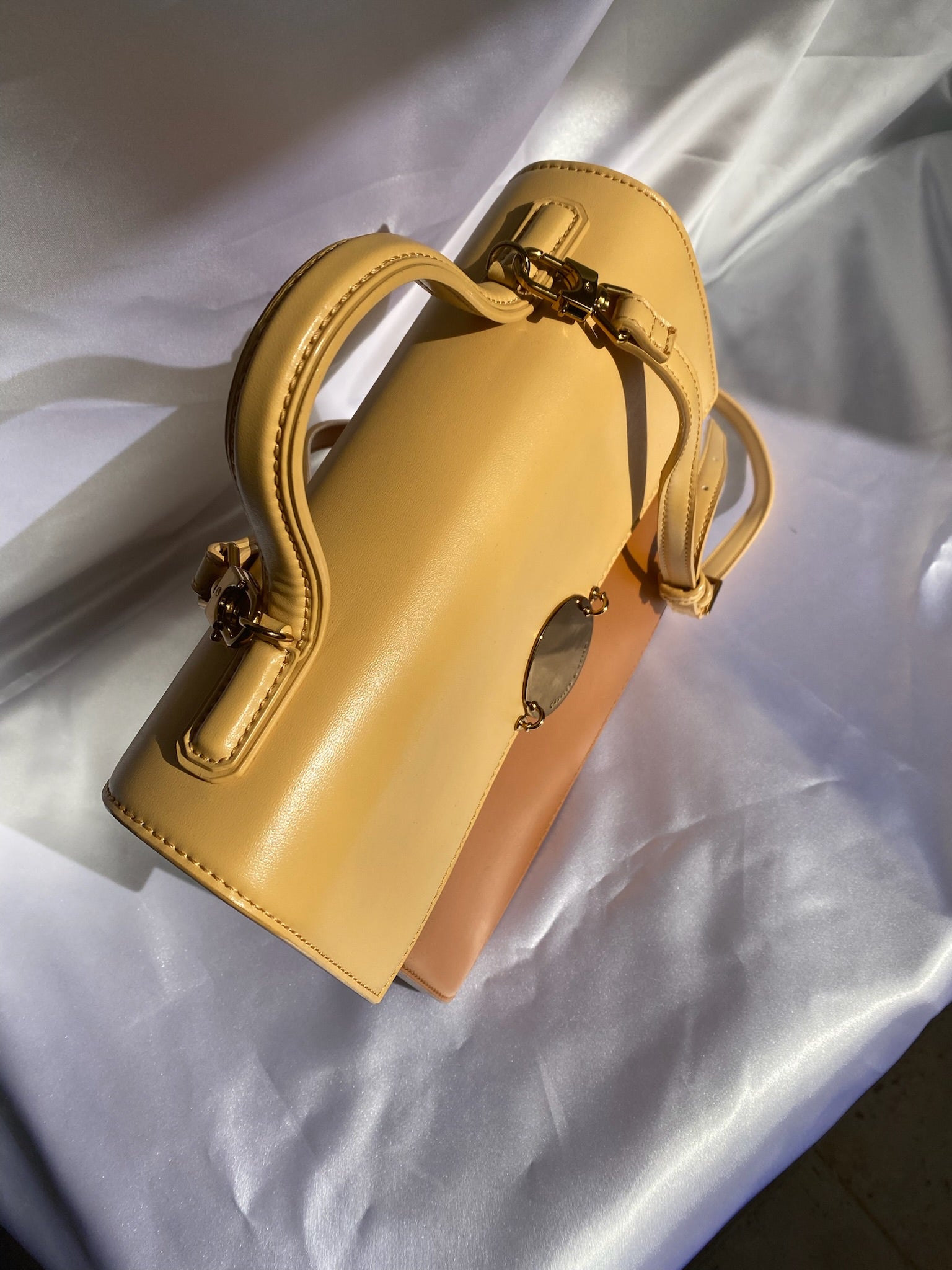 Charles & Keith Brown and Beige Bag