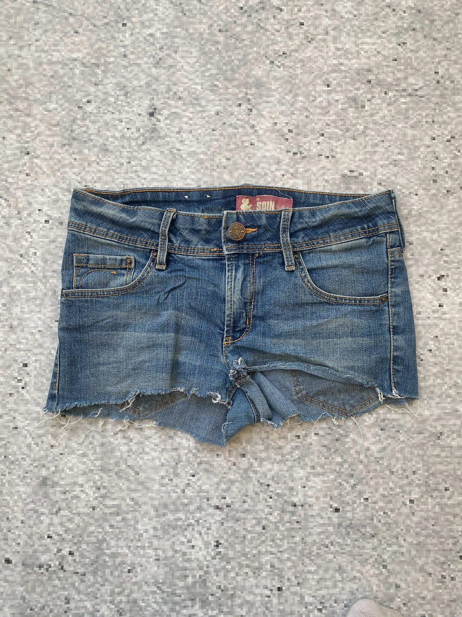 Low waisted Embroidered Microshorts