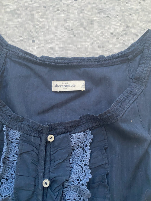 Abercrombie & Fitch Lace Ruffle Top