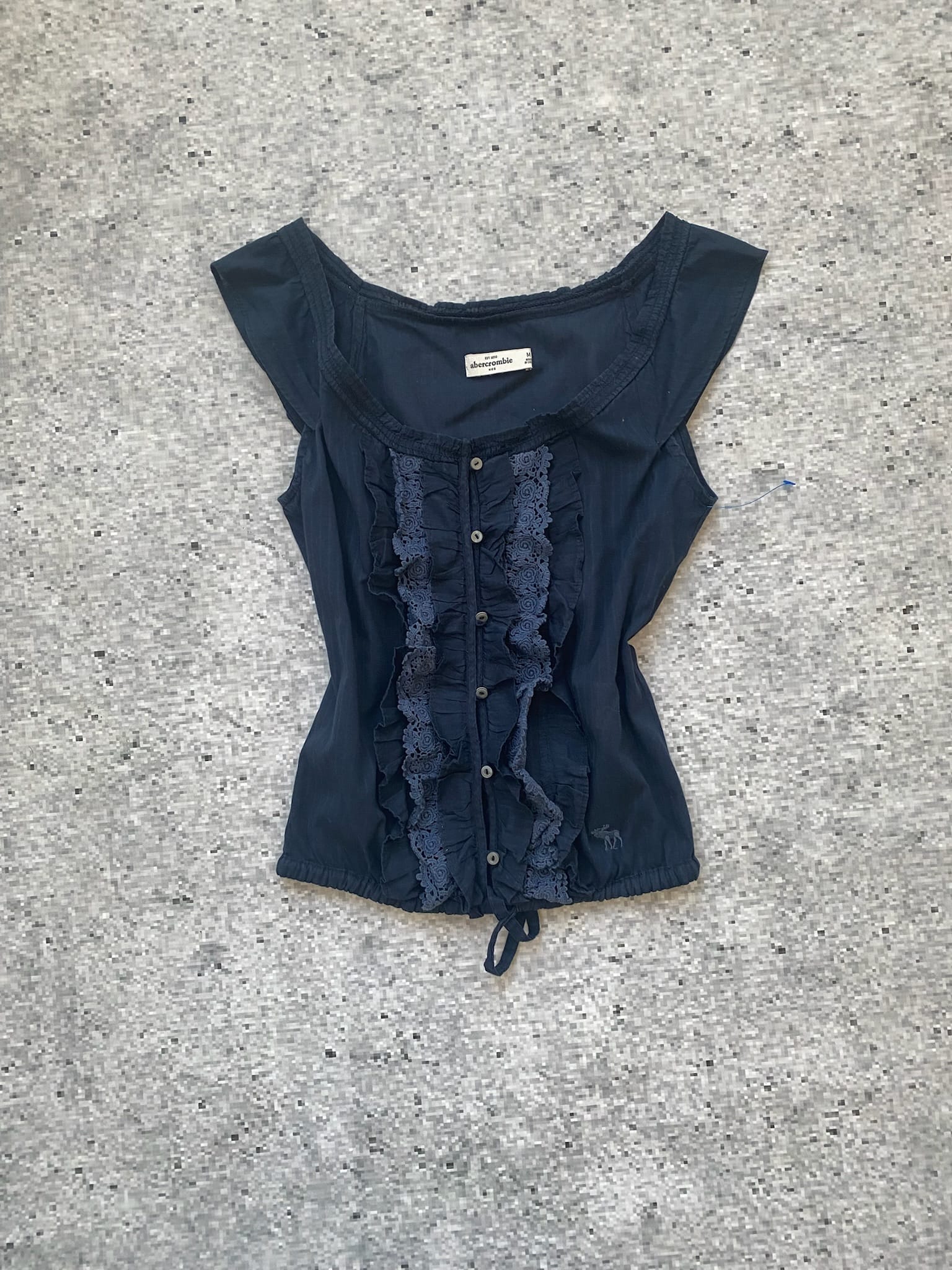 Abercrombie & Fitch Lace Ruffle Top