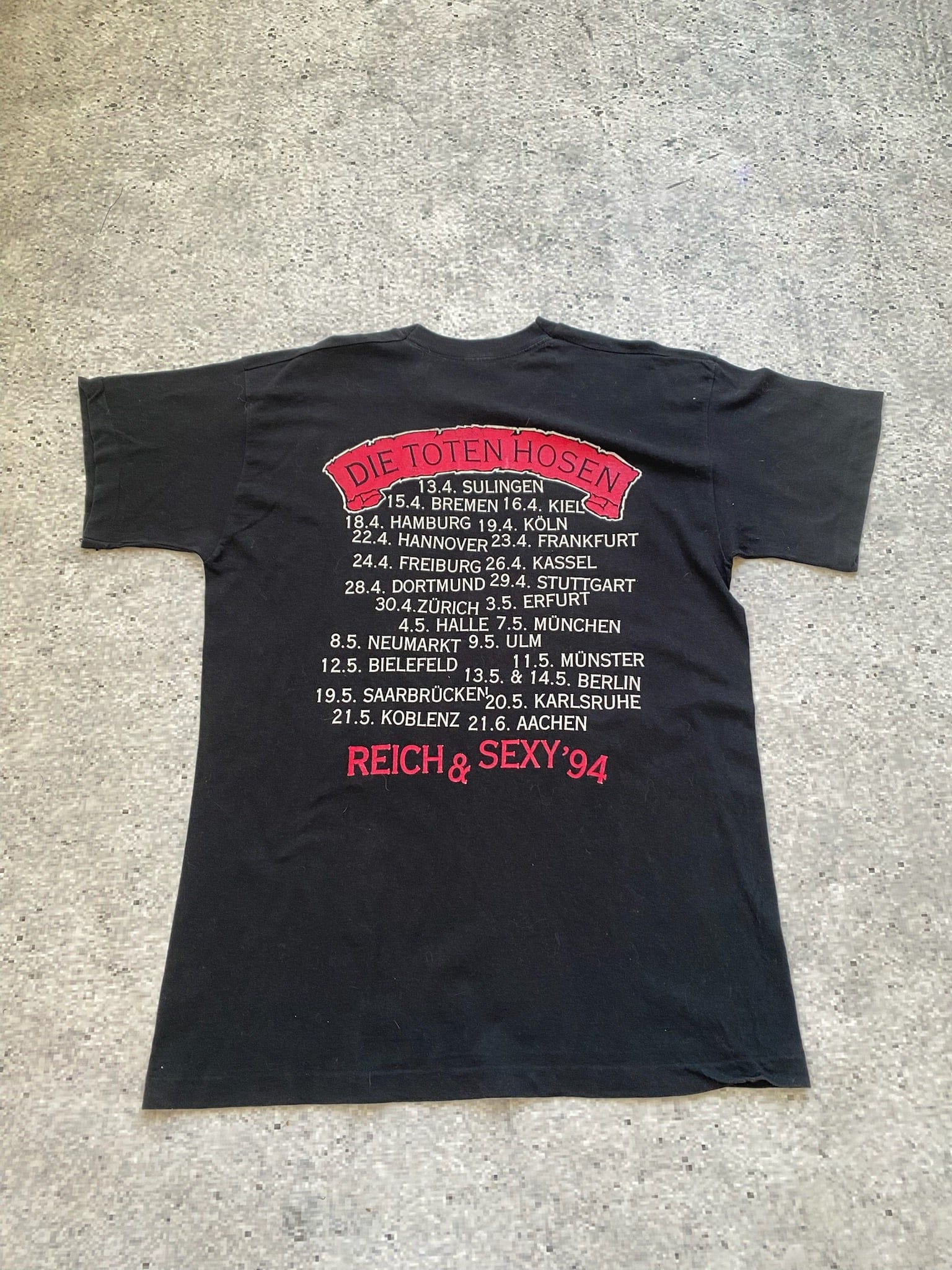 Vintage Single-Stitch 1994 Die Toten Hosen T-Shirt