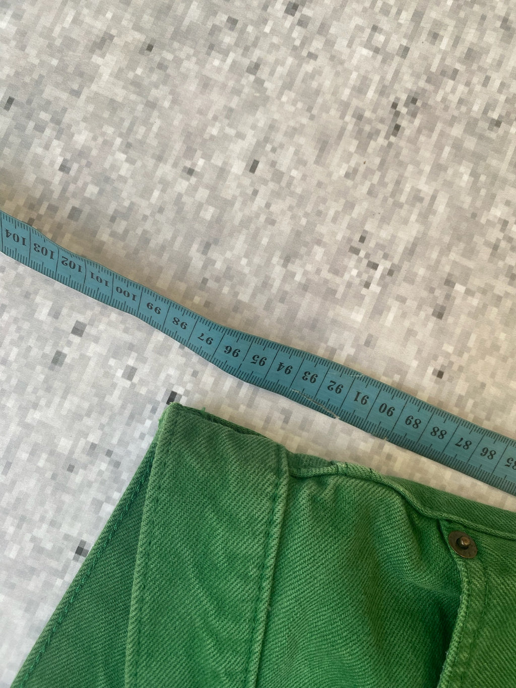 twee A&F forest green skinny jeans