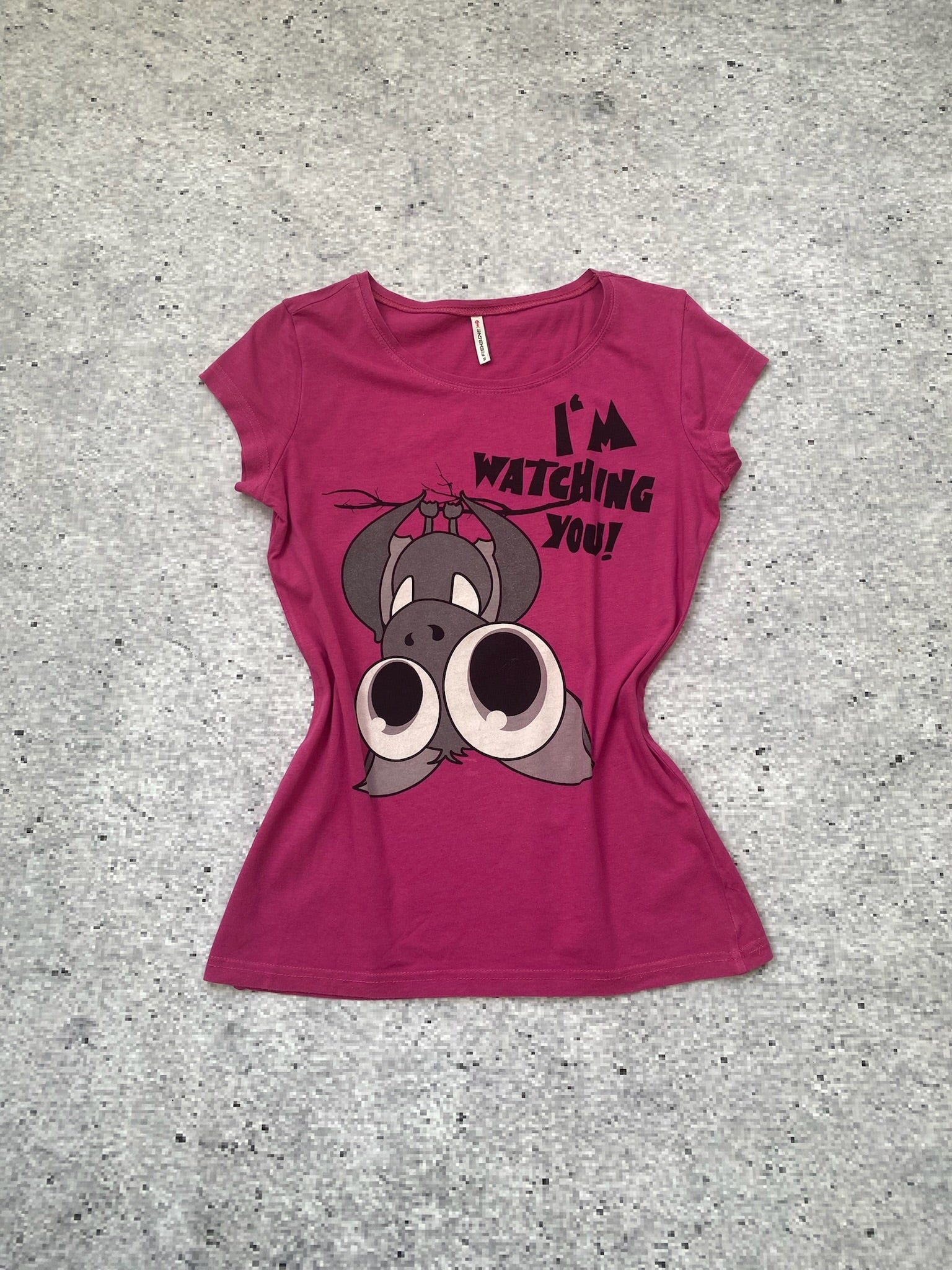 Fishbone pink scene "I'm watching you" top