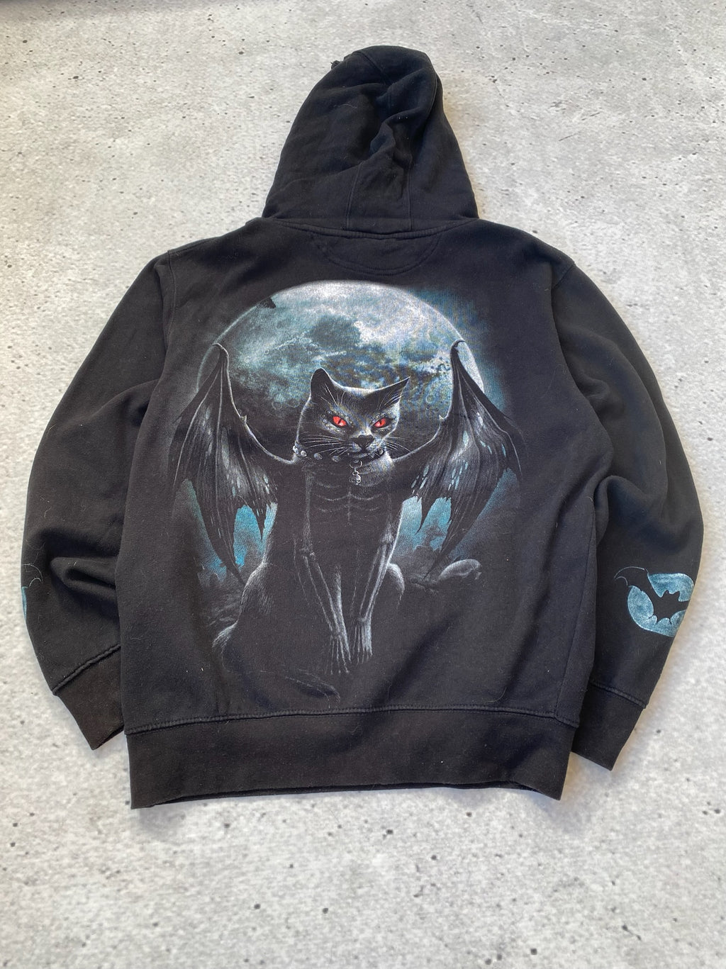 Spiral Gothic Cat Hoodie