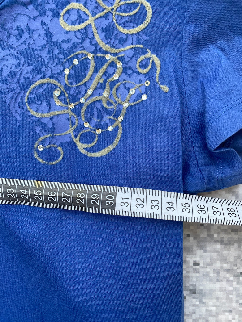 Replay y2k snatched v-neck grunge blue top