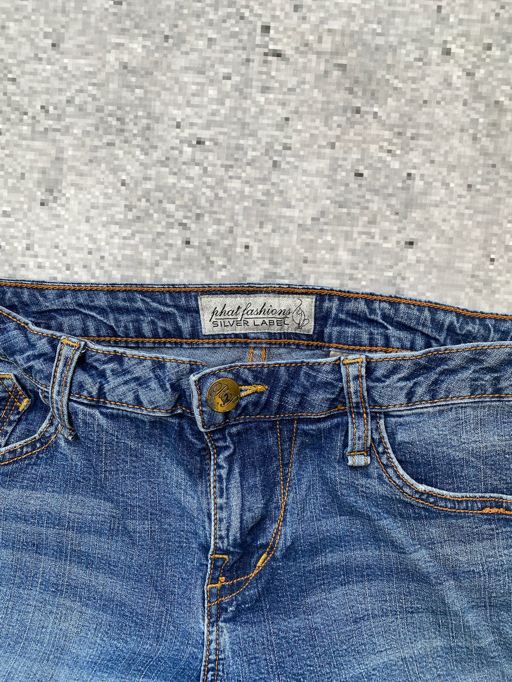 Baby Phat Silver Label Flared Low Wiasted Stretchy Jeans
