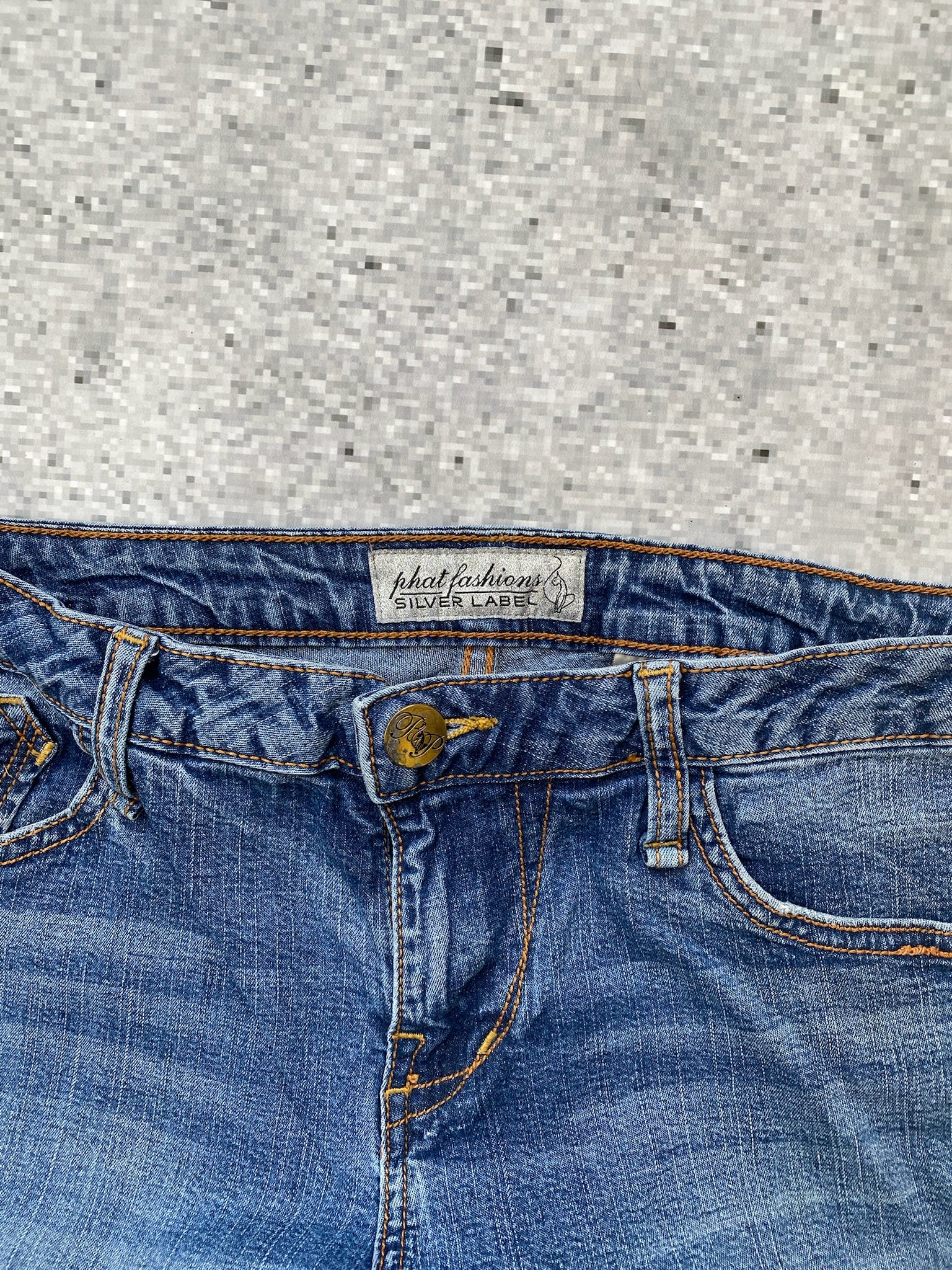 Baby Phat Silver Label Flared Low Wiasted Stretchy Jeans