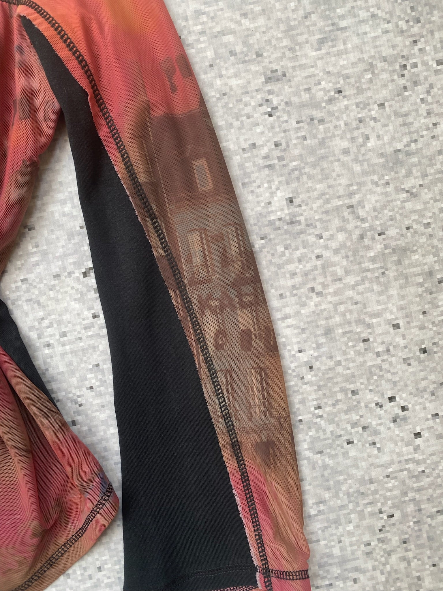 90s-20s Cop Copine-inspired avantgarde longsleeve