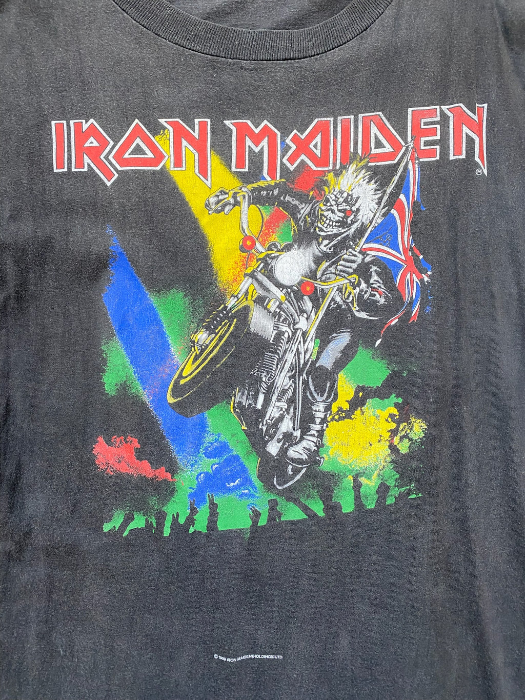 Vintage Faded Single Stitch 1989 Iron Maiden Tee