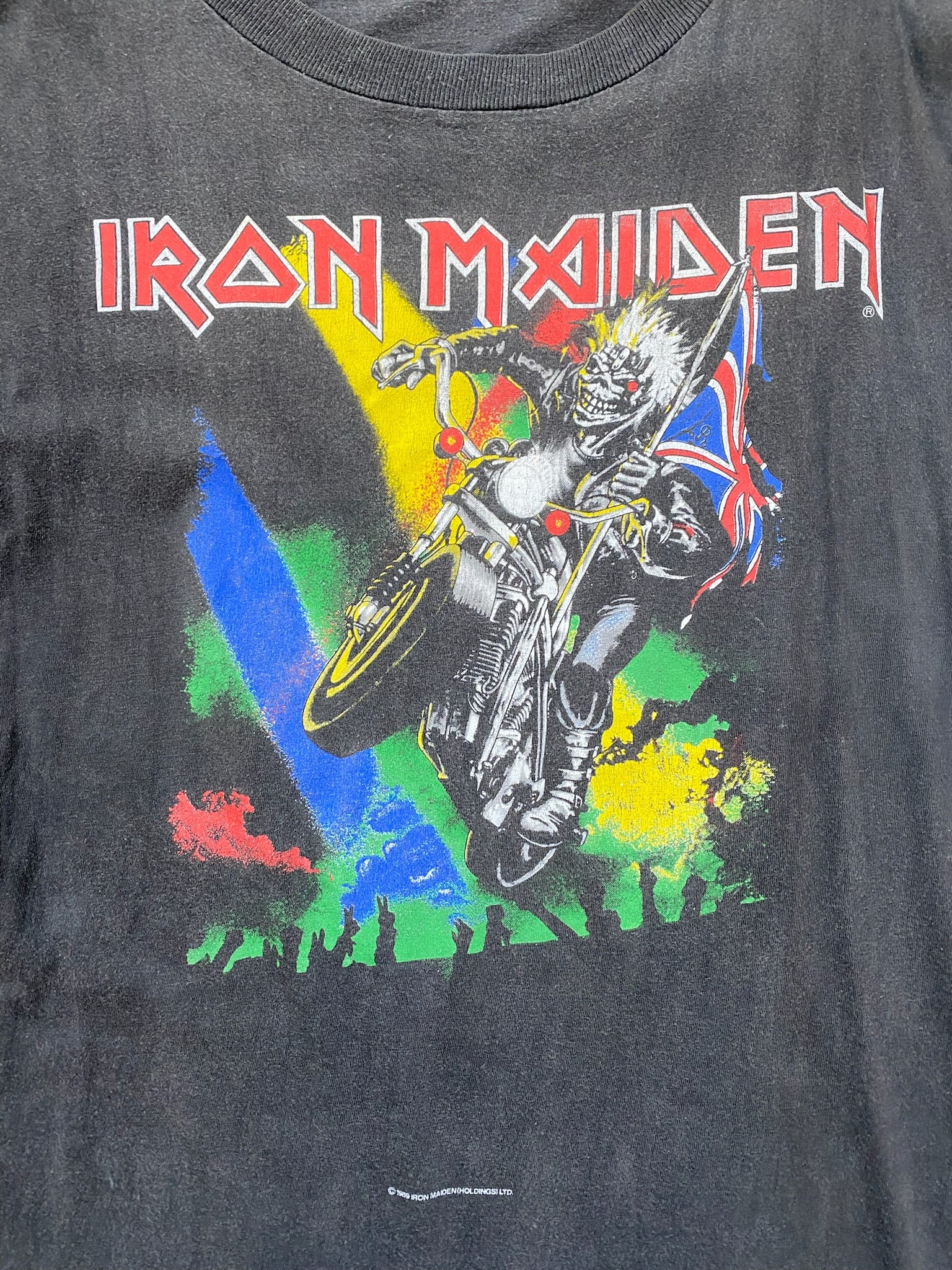 Vintage Faded Single Stitch 1989 Iron Maiden Tee