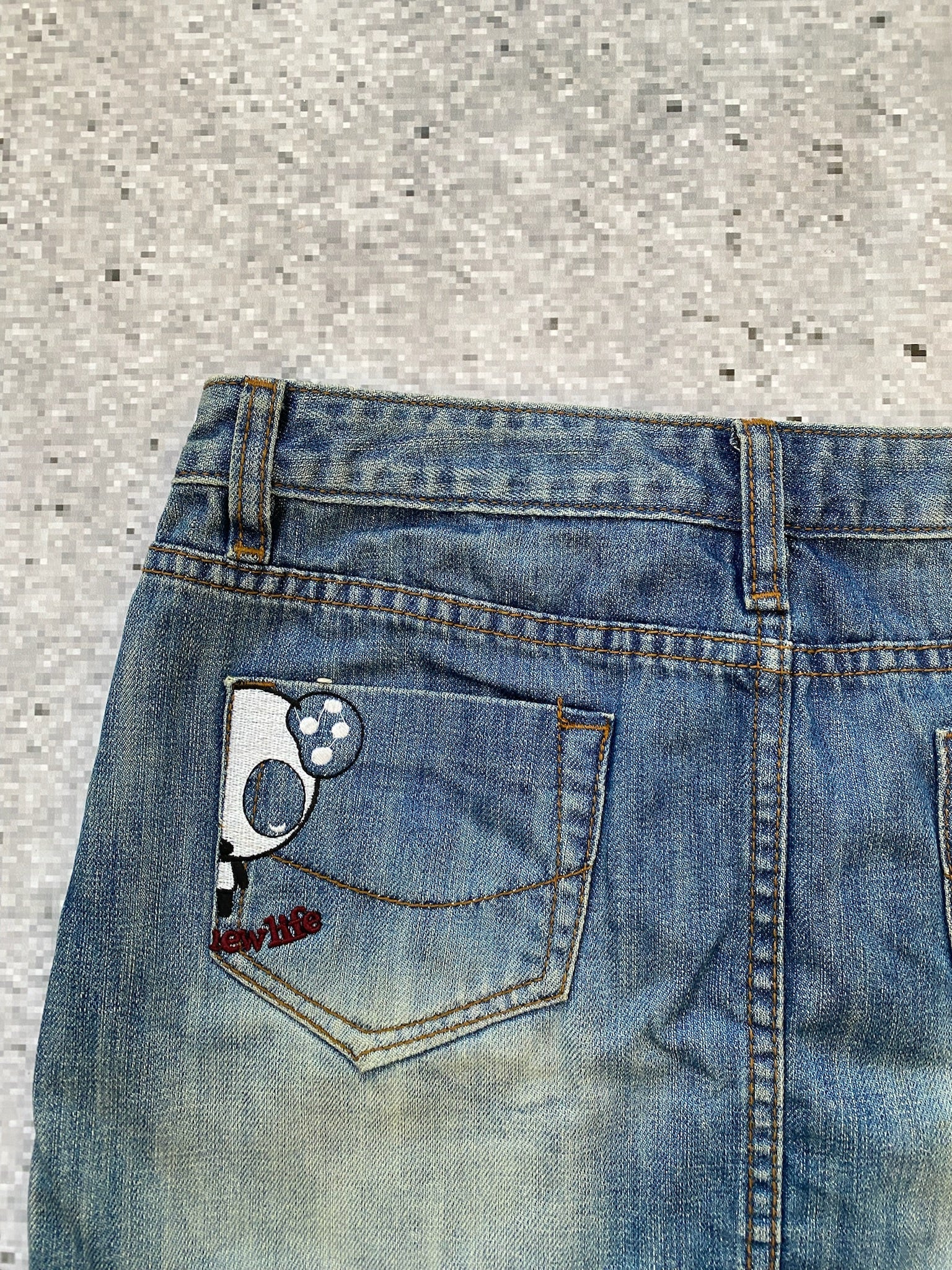 Panda y2k mini skirt