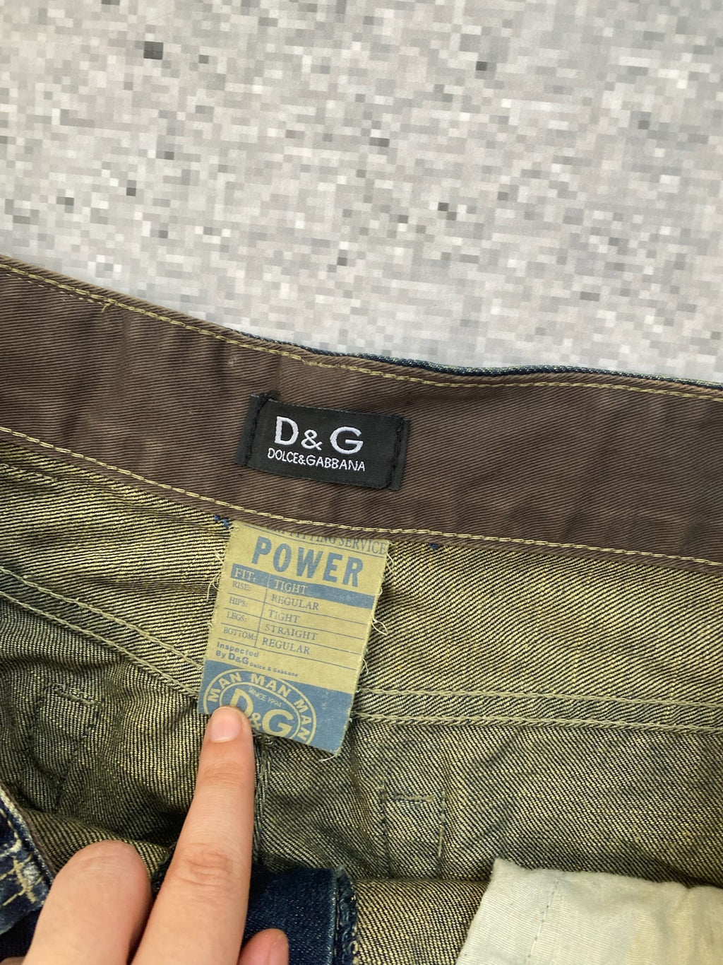 2000s D&G Power Straight Leg Low Waist Jeans
