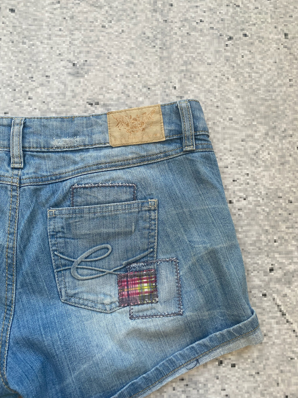 EDC Patched Low Waisted Folded Shorts