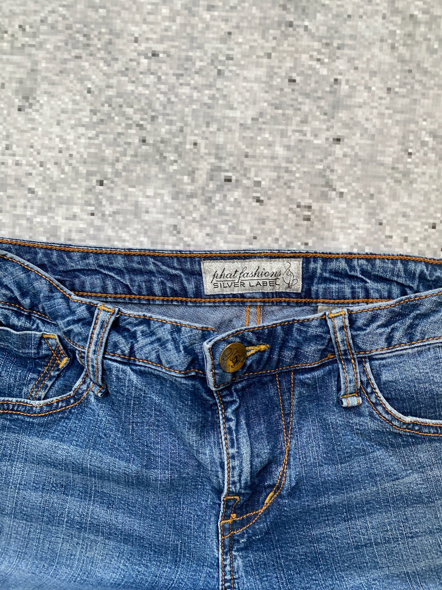 Baby Phat Silver Label Flared Low Wiasted Stretchy Jeans