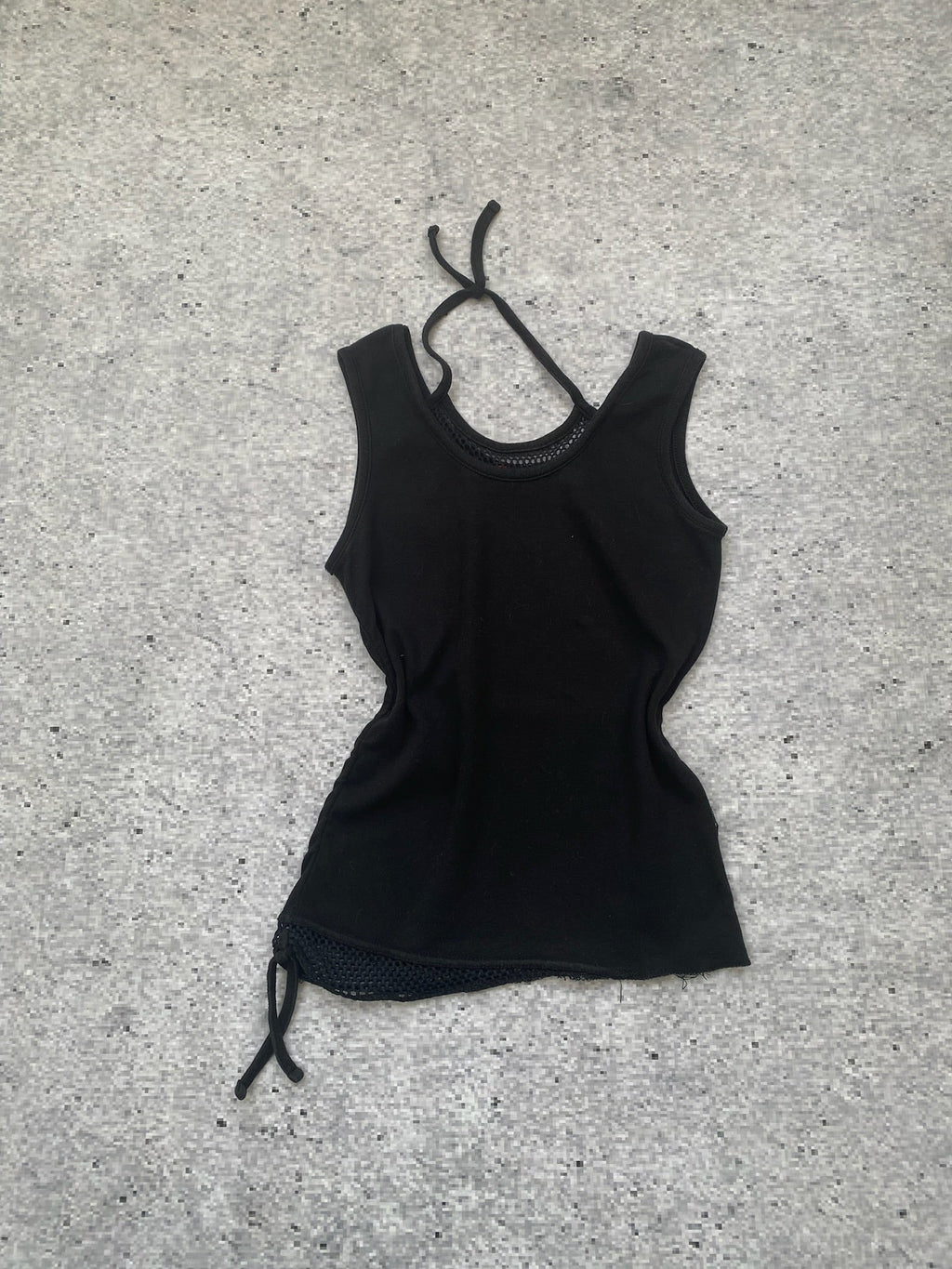 Spiral 2 In 1 Mesh Halter Top