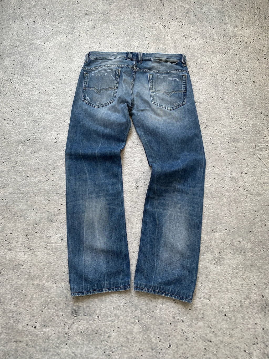 Diesel "Safado"  Distressed Straight Leg Men Jeans