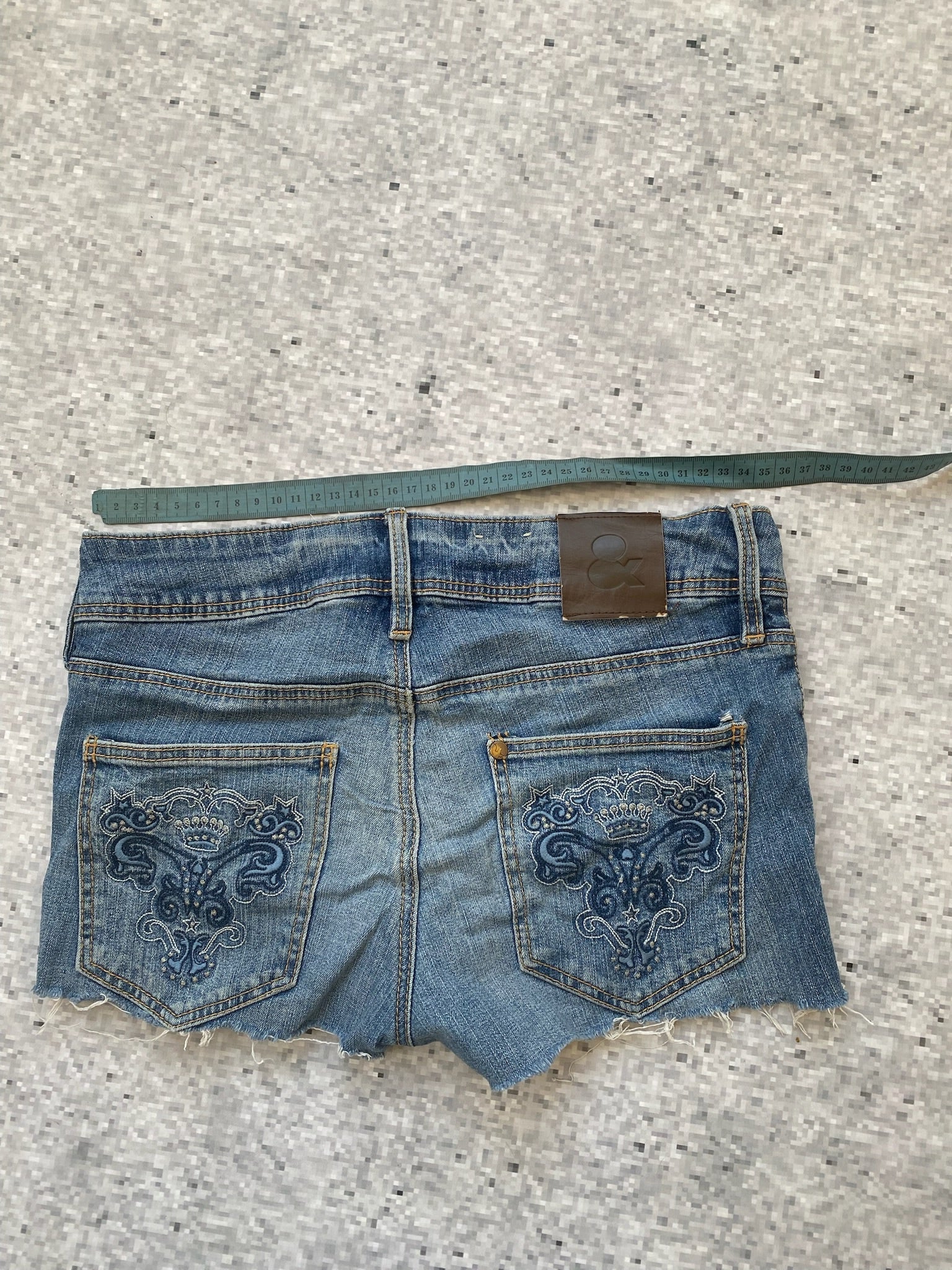 Low waisted Embroidered Microshorts