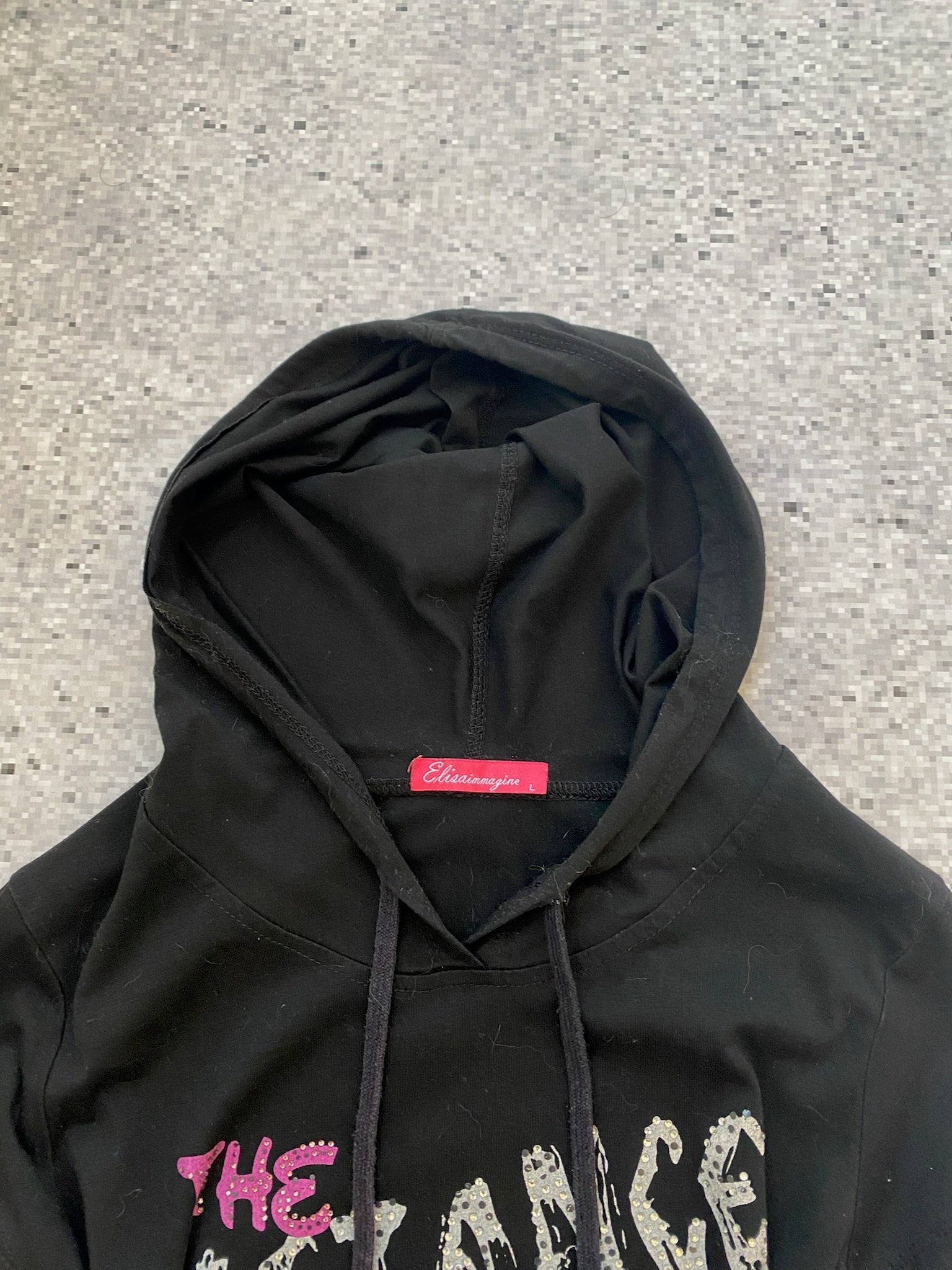 Scene Bedazzled Longsleeve Layered Hoodie