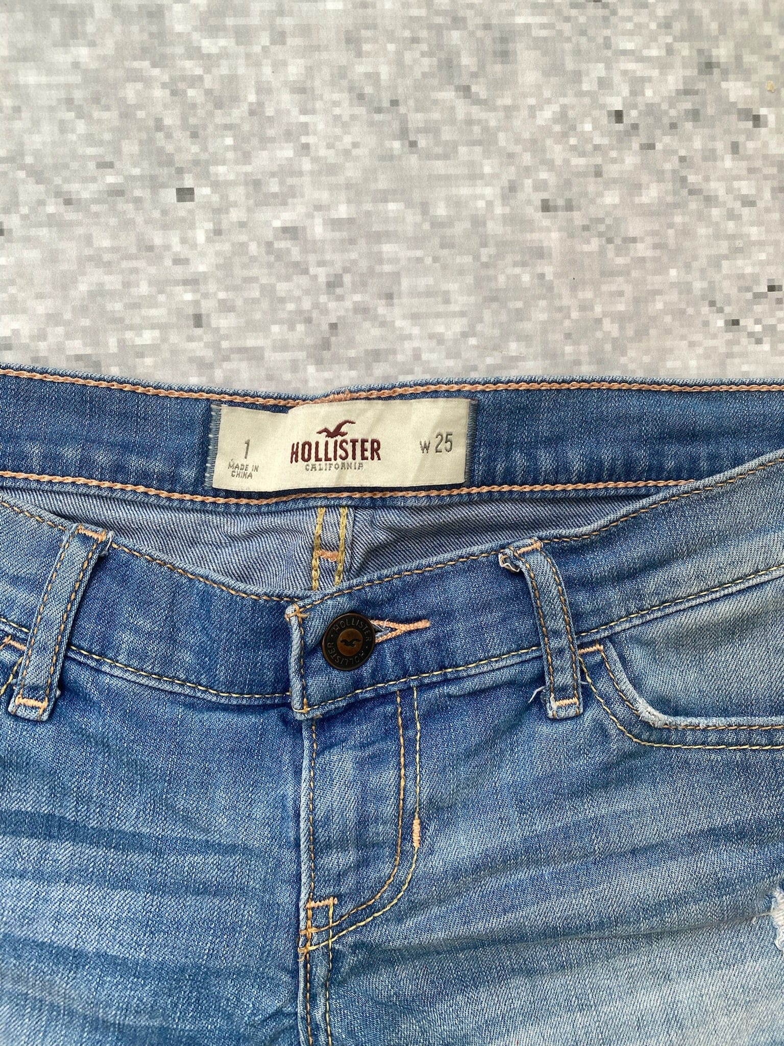2000s Folded Low Rise Hollister Microshorts Hollister