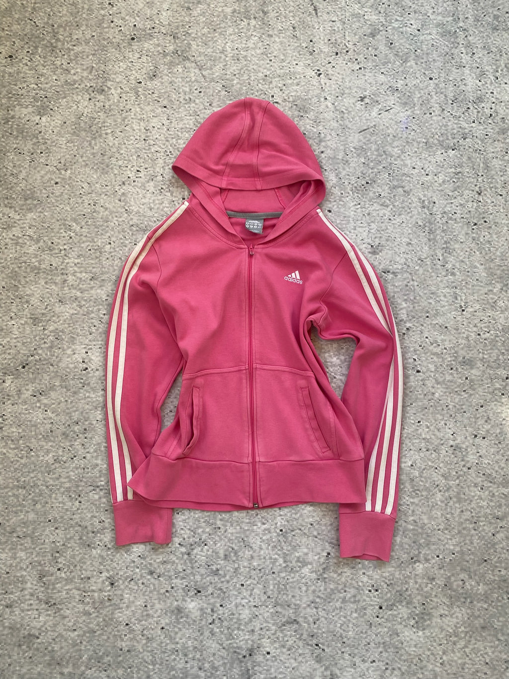 Adidas Pink Zip Up Hoodie