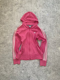 Adidas Pink Zip Up Hoodie