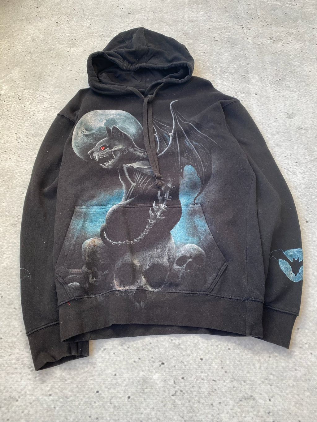 Spiral Gothic Cat Hoodie