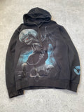 Spiral Gothic Cat Hoodie