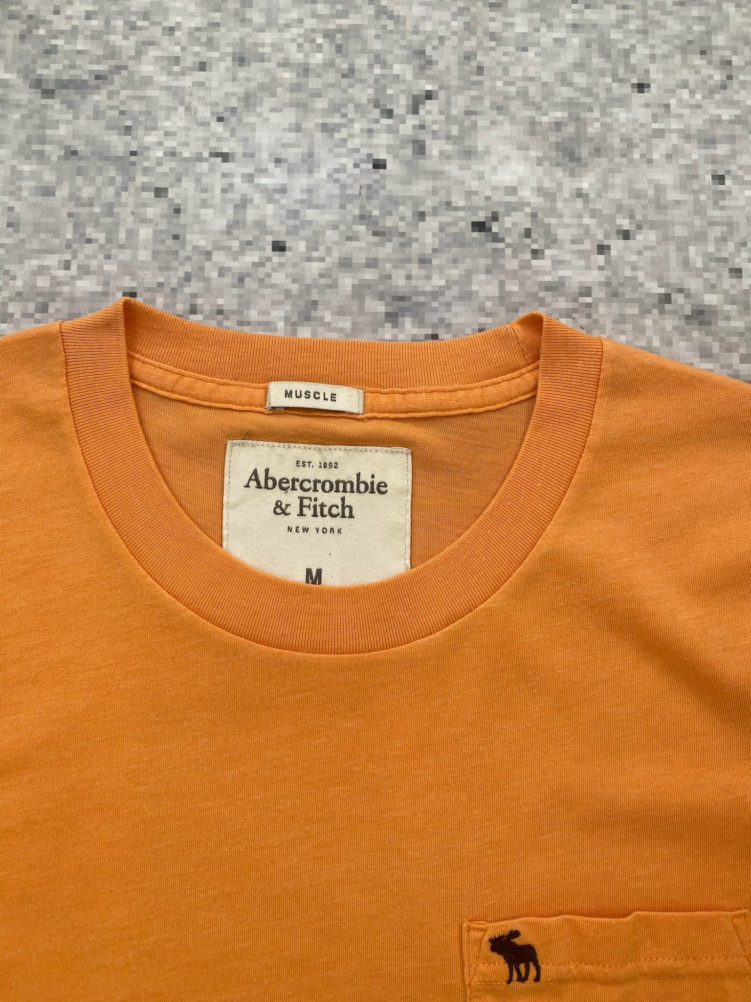 Abercrombie & Fitch Orange Muscle Pocket Tee Abercrombie & Fitch