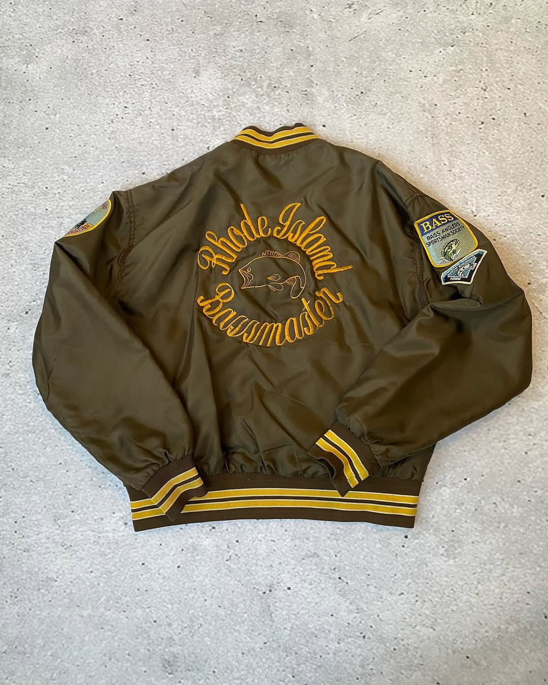 Vintage Fisherman Patch Winter Bomber Jacket  ⚡️ — image 2