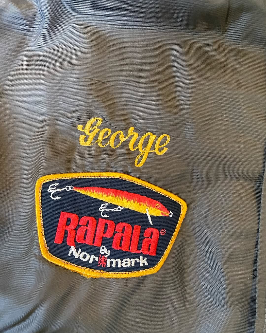 Vintage Fisherman Patch Winter Bomber Jacket  ⚡️ — image 7