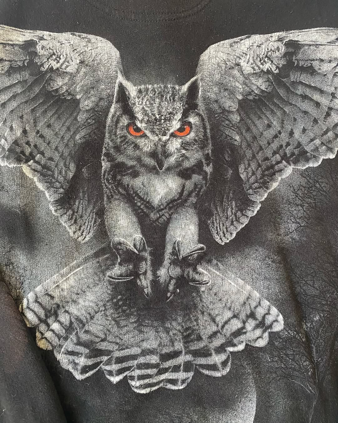 Vintage Spiral Owl Cotton Hoodie  ONLY ⚡️ — image 3