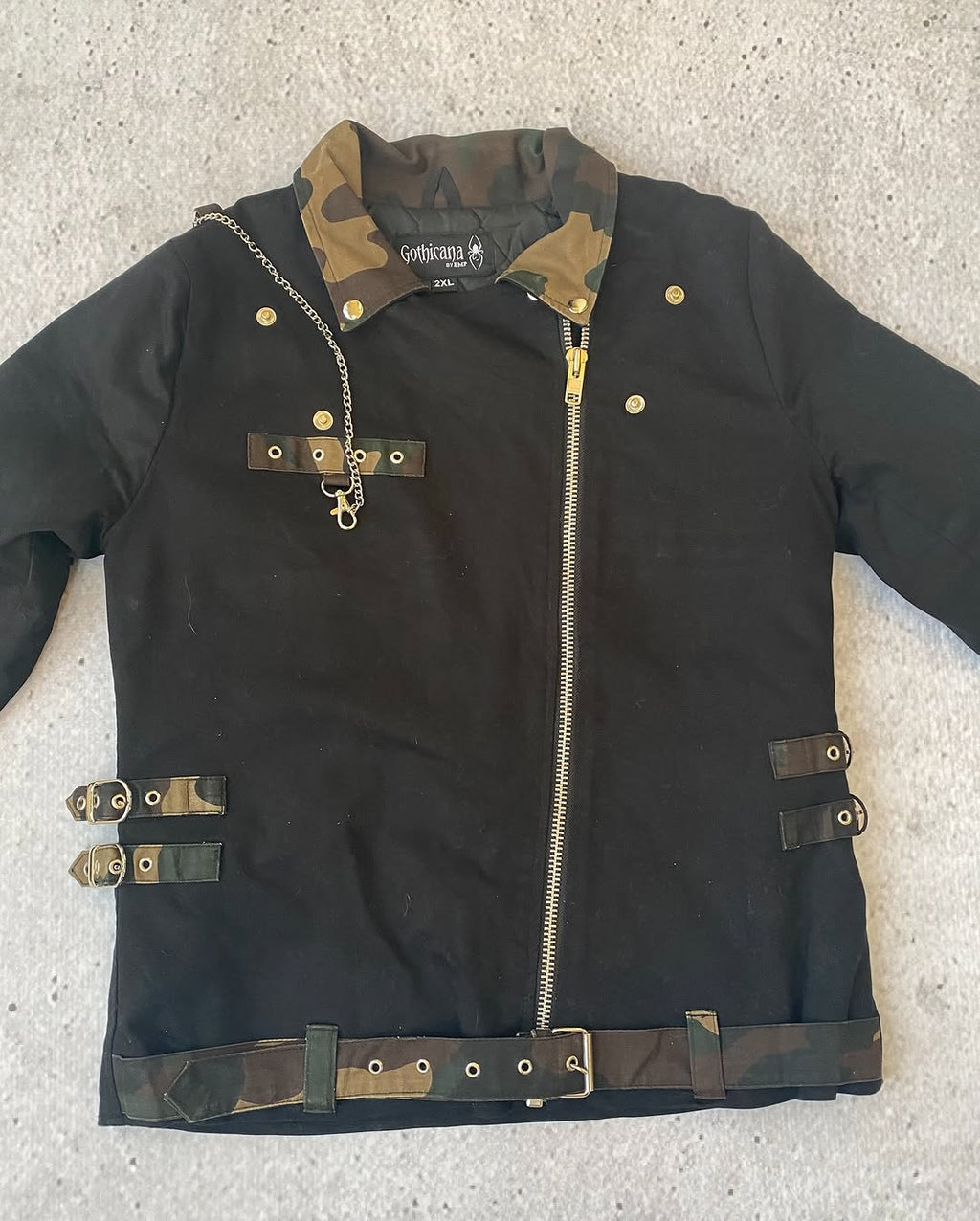 GOTHICANA Padded Grunge Jacket for 30$ Only! ⚡️