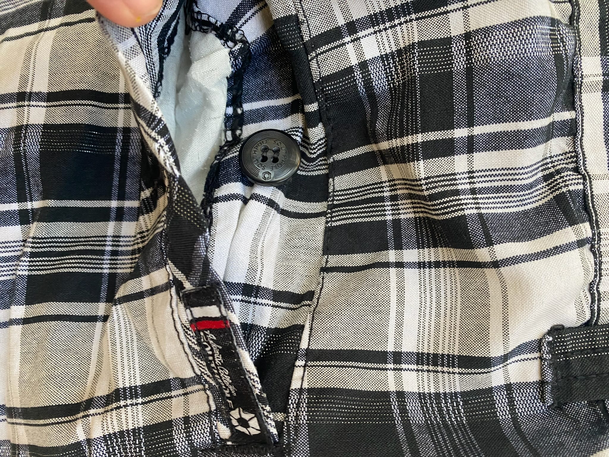 SouthPole Plaid Long Shorts
