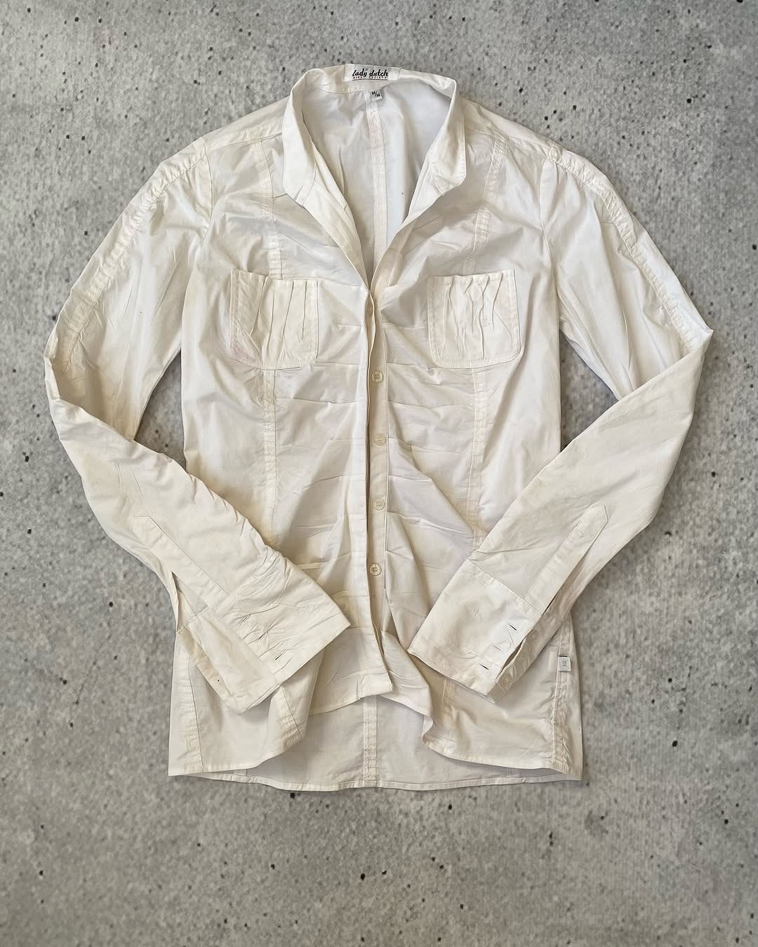 OFFICE SIREN Sexsi Crinkled Cotton Shirt for 13$ ⚡️