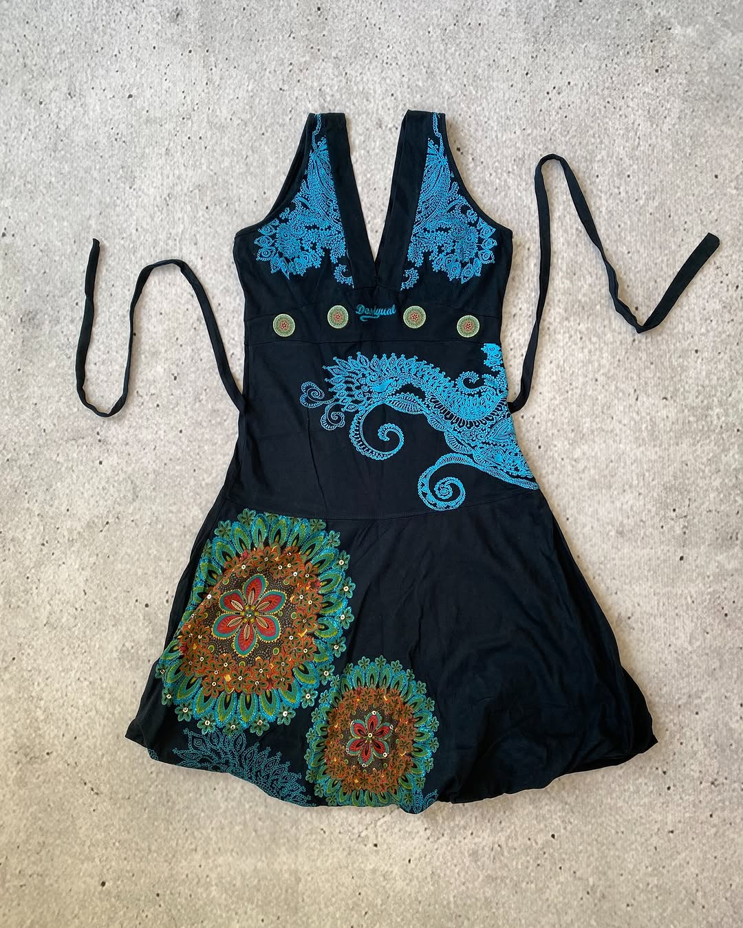 Vintage Y2K Vibrant Des-i-gual Bubble Dress for 30$ ⚡️