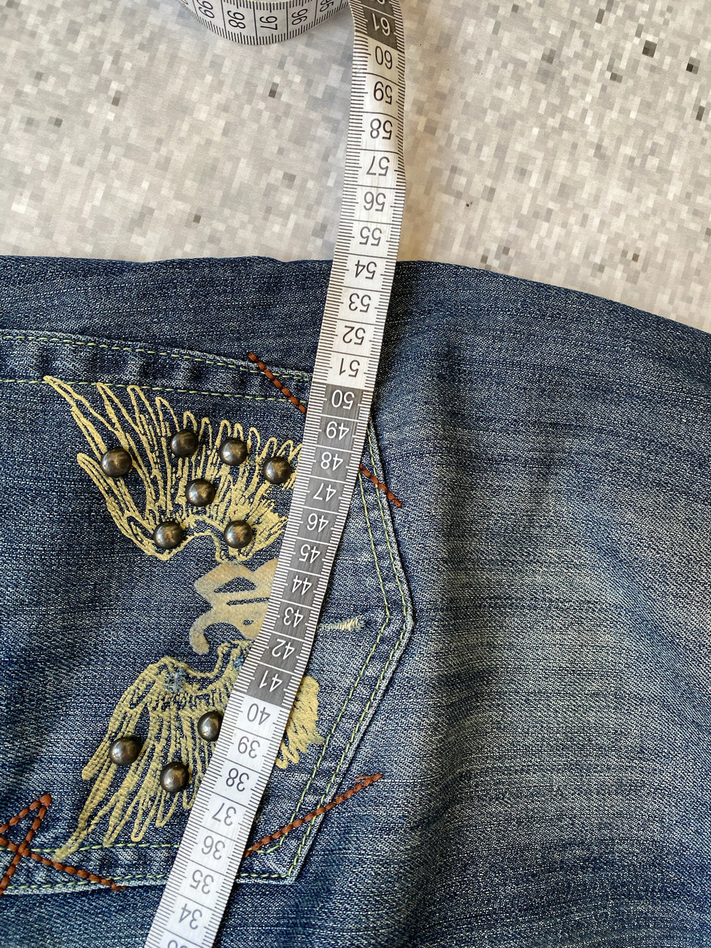 Studded Y2K  Straight Leg Jeans