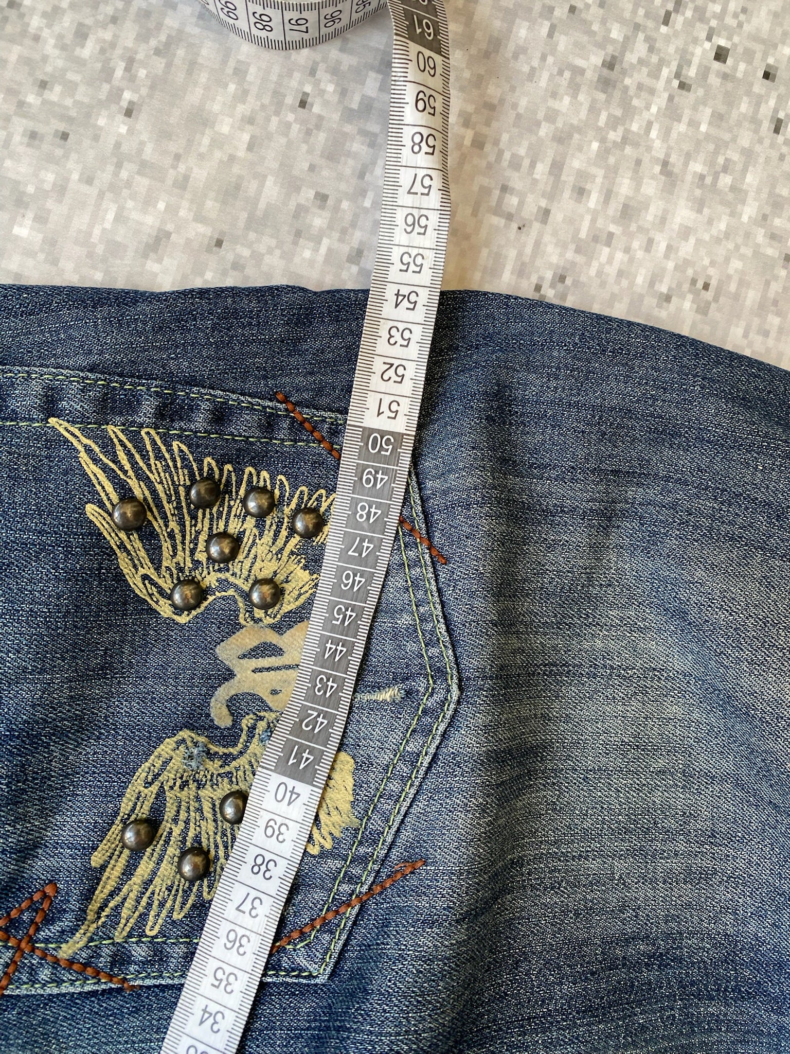 Studded Y2K  Straight Leg Jeans