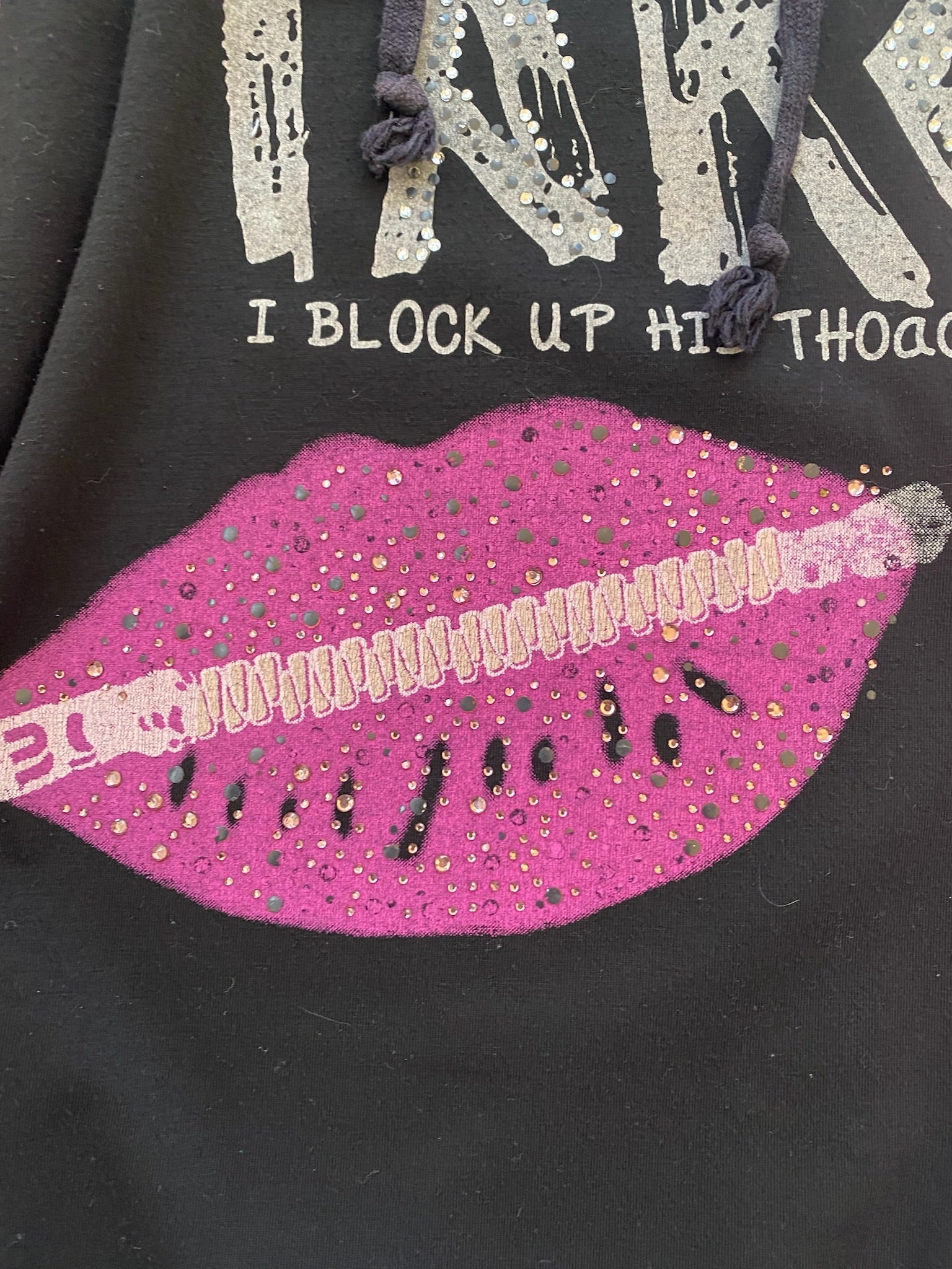 Scene Bedazzled Longsleeve Layered Hoodie