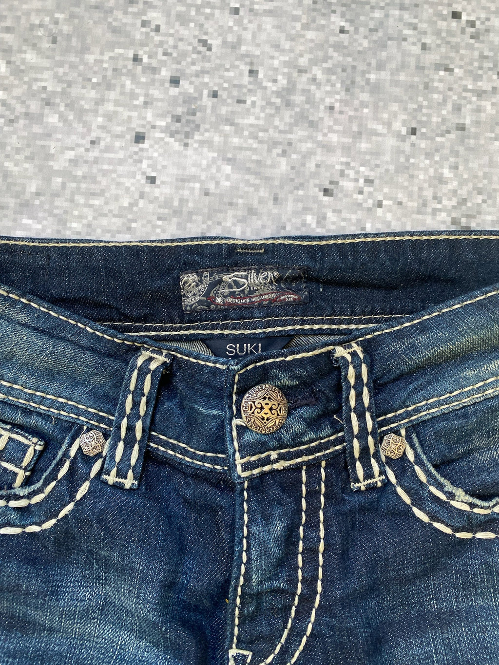 Silver Jeans Suki Straight Leg Low Rise Jeans