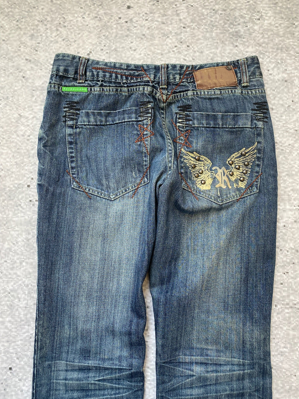 Studded Y2K  Straight Leg Jeans