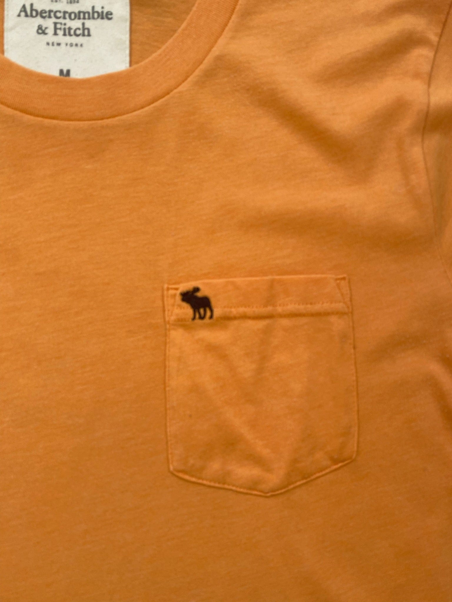 Abercrombie & Fitch Orange Muscle Pocket Tee Abercrombie & Fitch
