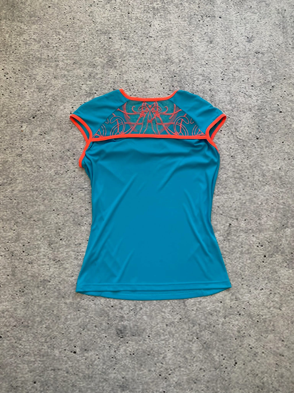 Teal Adidas Climalite athletic top