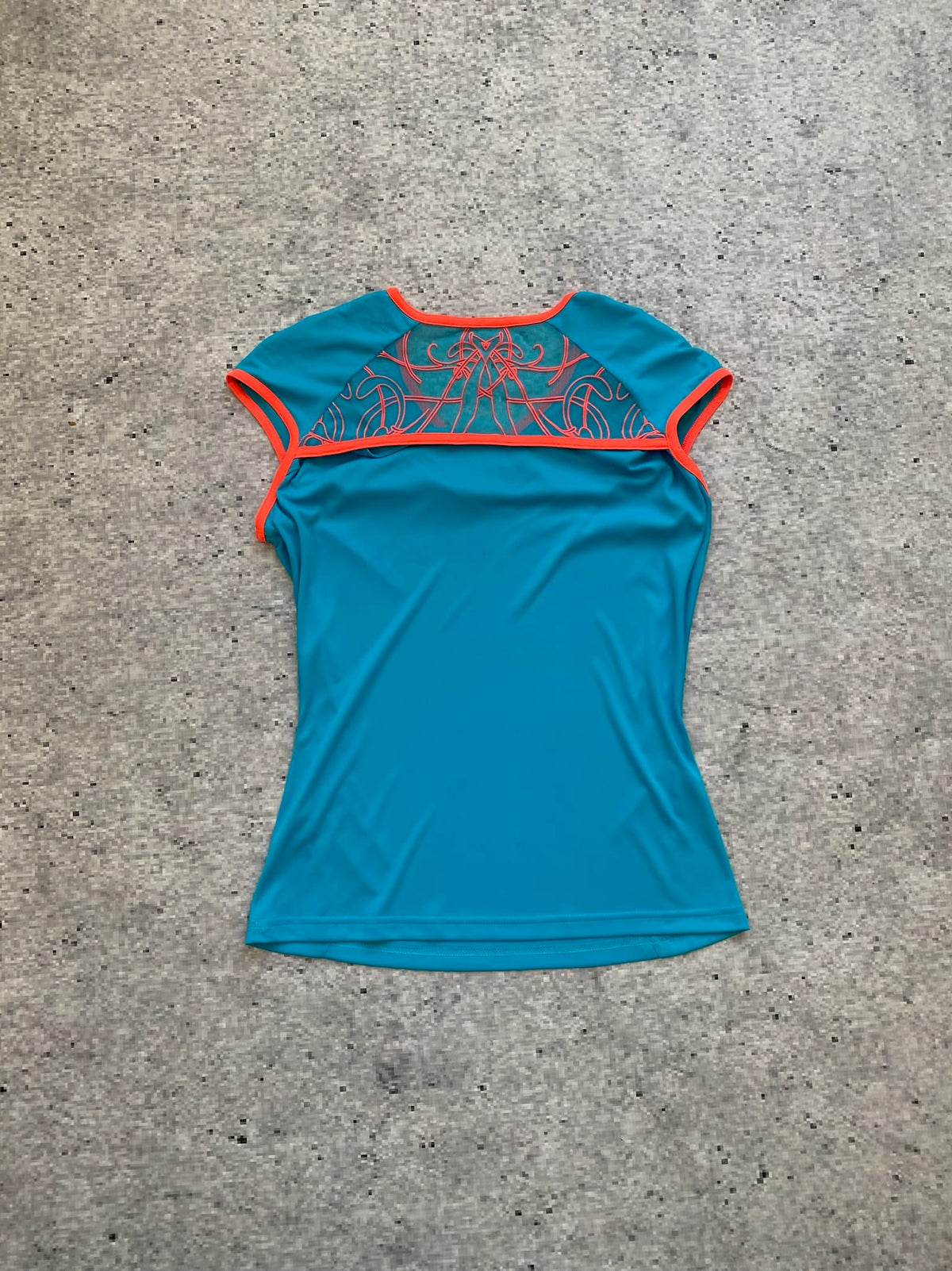 Teal Adidas Climalite athletic top