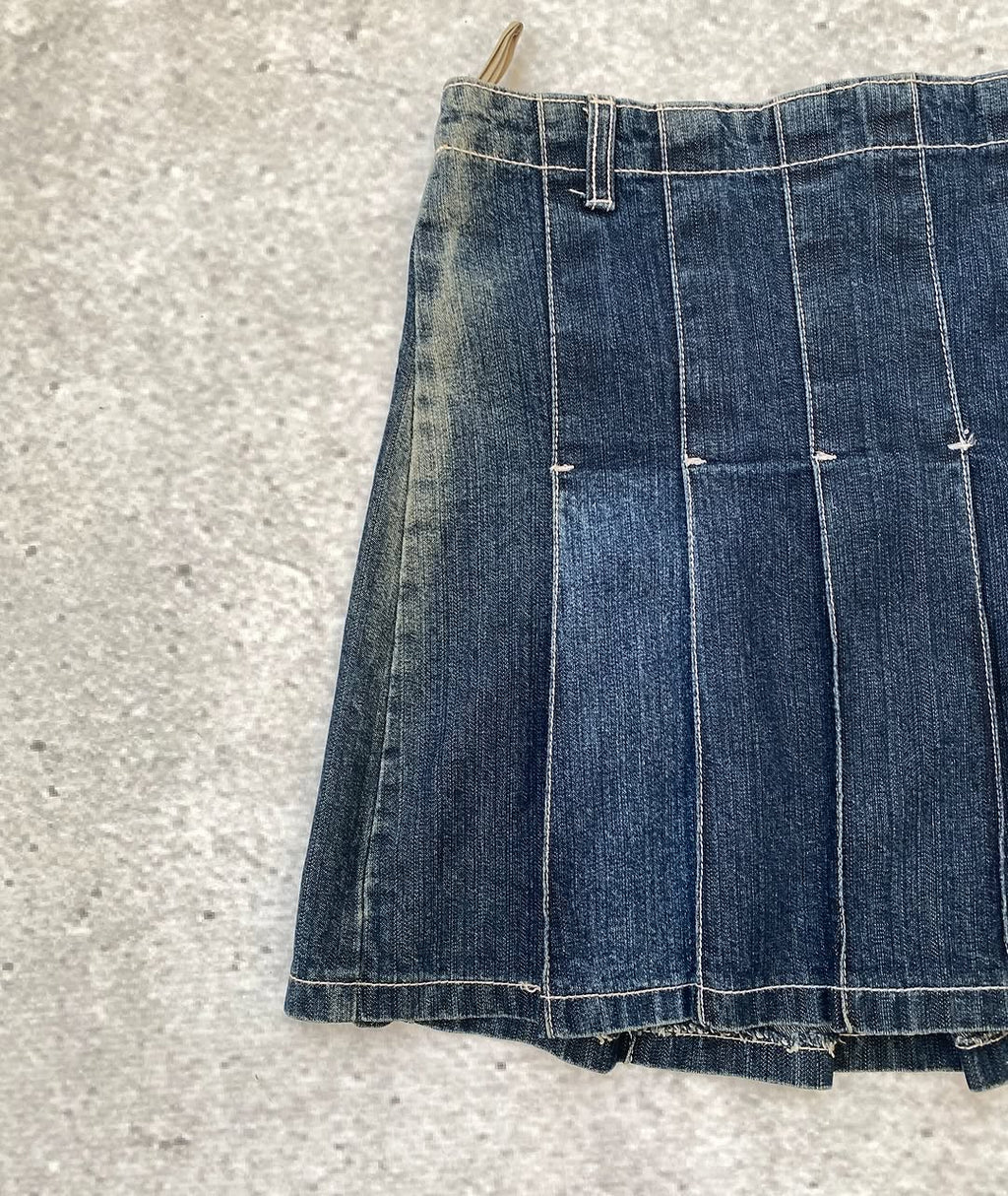 Kunty Y2k Butterfly Denim Ruffle Skirt  💗 — image 4