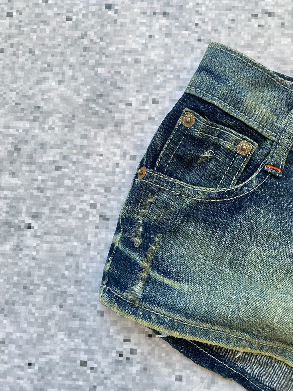 2000s Embroidered Pocket Detail lowrise Microshorts